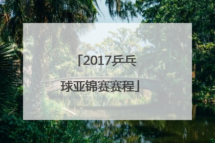 「2017乒乓球亚锦赛赛程」2017年乒乓球亚锦赛女团决赛